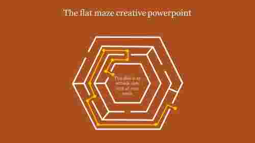 creative powerpoint-The flat maze creative powerpoint-Style 1